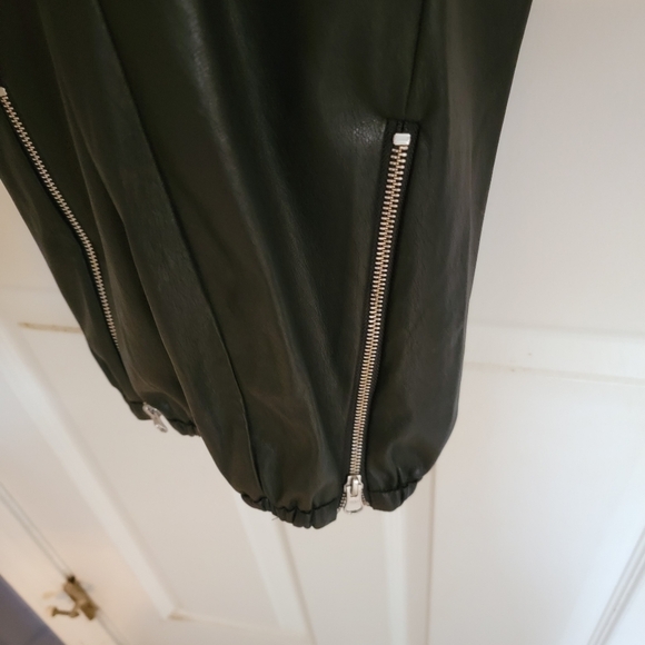 Philanthropy, Black Faux Leather Jogger, Size M - Picture 2 of 4